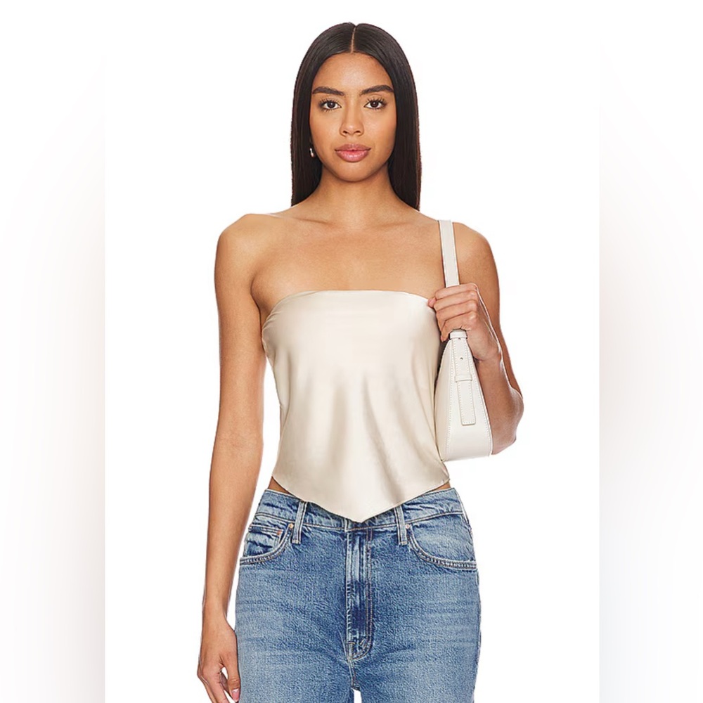 Heartloom Cream Strapless Top